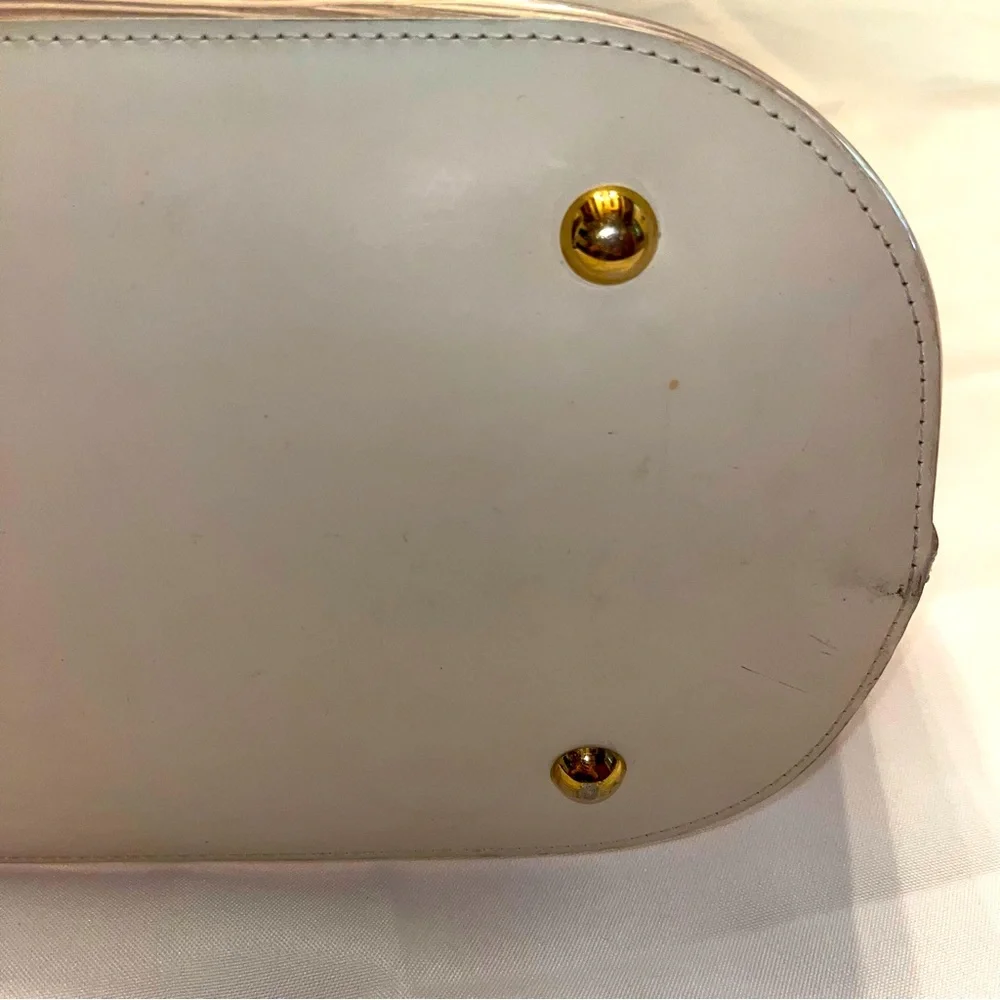 ❌SOLD❌  Louis Vuitton Epi Plage Clear Vinyl PVC & White Leather Tote Large - Picture 12 of 17